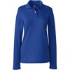 Lands' End School Uniform Women's Long Sleeve Feminine Fit Interlock Polo Shirt - 2 of 2