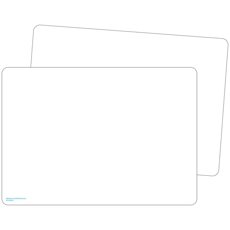 Teacher Created Resources® Double-Sided Premium Blank Dry Erase Boards, Pack of 10, 1 of 2