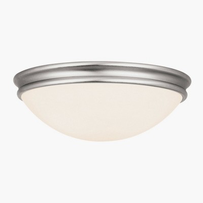 Oil Rubbed Bronze 10.5" Glass LED Flush Mount