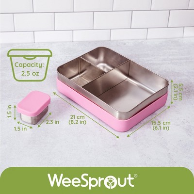 WeeSprout 18/8 Stainless Steel Bento Box - Small - Thumbnail 3
