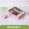 WeeSprout 18/8 Stainless Steel Bento Box - 3 Compartment Lunch Box, for Kids & Adults - 3 of 4