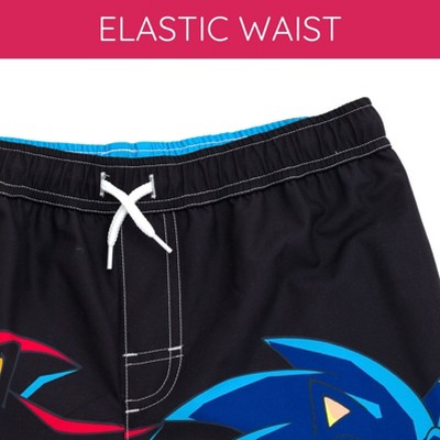 Sonic the Hedgehog Little Boys UPF 50+ Swim Trunks Sonic / Shadow Black 5-6 — фото 5