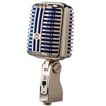 Monoprice Memphis Blue Classic Retro-Style Dynamic Microphone, Supercardioid Polar Pattern, For Podcasting, Streaming, and Live Performing - Stage