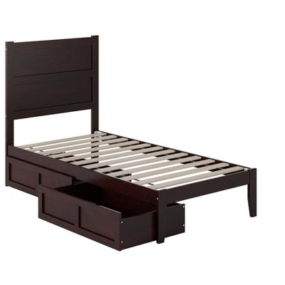 AFI Furnishings NoHo Platform Bed T with Drawers ES