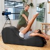 Avana Sleek Chaise Lounge for Yoga - Made in The USA - Great for Stretching, Relaxation, Exercise & More, 60D x 18W x 26H Inch, Light Grey - 4 of 4