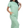 Slickblue Women's Casual Side Pocket Tee Dress, Short Sleeve Jersey Knit, Relaxed Fit, 12 Color Options, Size S-L - 3 of 4