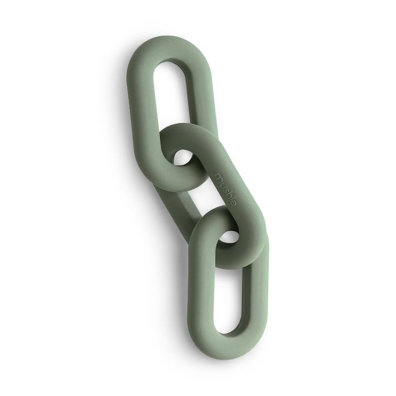 Mushie Silicone Links Teether - Dried Thyme, 1 of 5