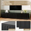Elegant TV Stand with Arched Design for TVs Up to 80", Multi-Functional Coffee Table with 4 Drawers, Storage Cabinet for Living Room - 3 of 4