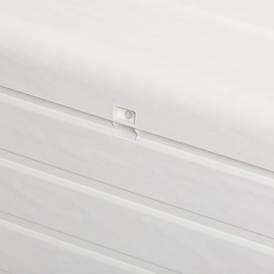 White Resin Outdoor Storage Bench with Lockable Lid