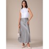 INSPIRE CHIC Women's Satin High Waisted Elastic Waistband Casual Flowy Elegant Maxi Skirt - 2 of 4