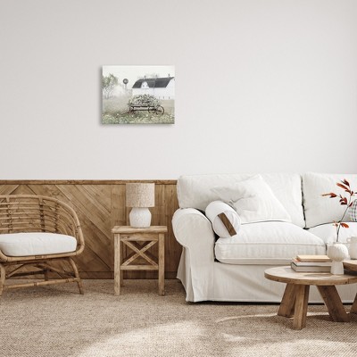 Vintage Country Flower Wagon Canvas Wall Art, 18 x 22