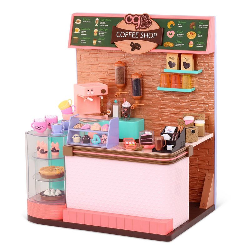 Our Generation Love U Latte Coffee Shop Playset for 18&#34; Dolls, 1 of 10