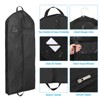 Unique Bargains Waterproof Dustproof Suits Coats Dresses Garment Bag Black 60 x 23.6 Inch - 3 of 4
