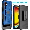 Nakedcellphone Combo for Samsung Galaxy XCover 7 Pro - Rugged Phone Case with Stand and Belt Clip Holster Holder - 3 of 4