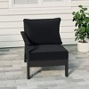 WestinTrends  Avalon Outdoor Patio HDPE Left Arm Facing Sectional Corner Club Chair with Patio Cushions - 2 of 4
