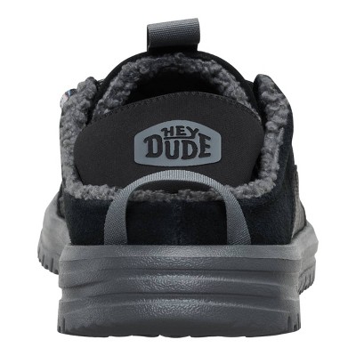 HEYDUDE Men Bradley Blipper Suede , Black/Smoke Grey, 10 — фото 6