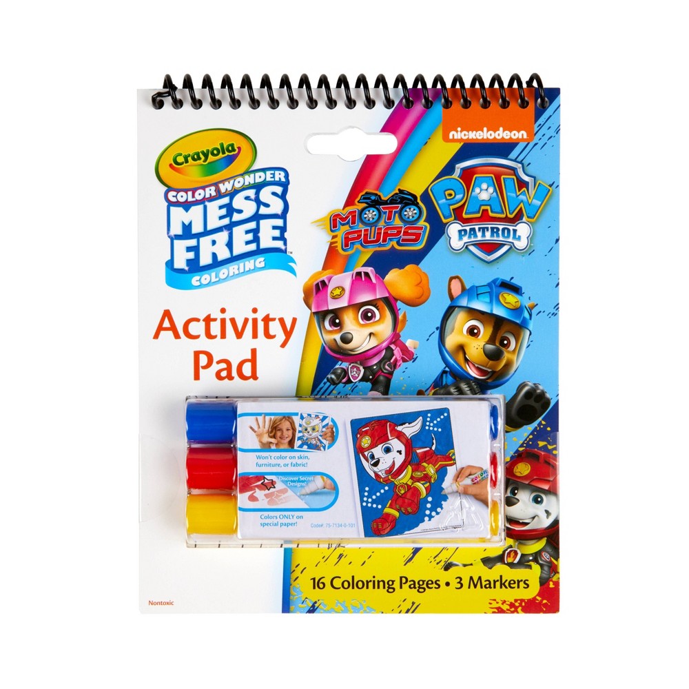 Crayola Color Wonder Paw Patrol Coloring Book & Activity Pad  16 Pages  Unisex Child