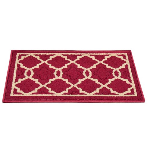 Collections Etc Classic Berber Style Skid-resistant Backing Rug : Target