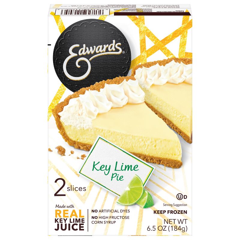 Edwards Frozen Key Lime Pie Slices 2pk - 6.5oz, 1 of 10