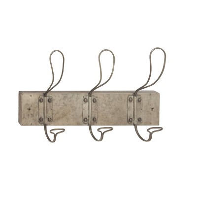 Vintage Metal Wall Hook Gray - Olivia & May