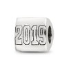 Black Bow Jewelry 2024 Graduation 3 Sided Sterling Silver Bead Charm - 4 of 4