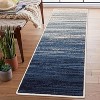 Ombre Runner Rug - Modern abstract low-pile carpet, non-shedding for bathroom, kitchen & hallways - 2 of 4