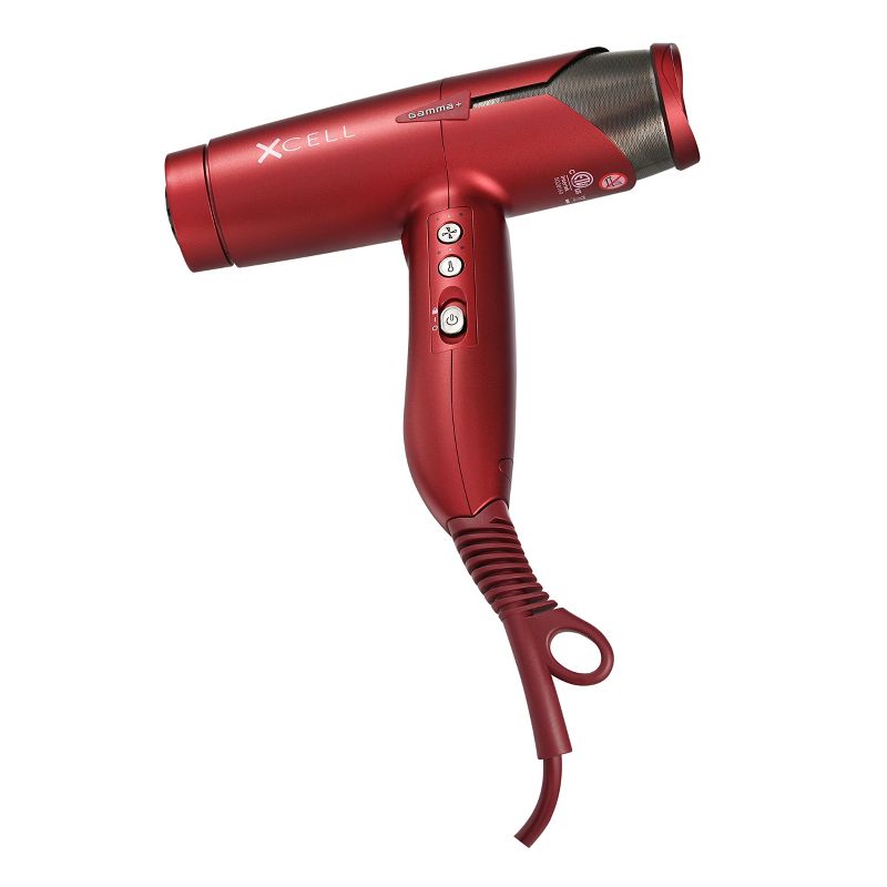 GAMMA+ XCell Professional Hair Dryer Digital Motor Ultra-Lightweight Ionic Technology, Red, 4 of 8