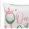 Manual Woodworks and Weavers Golf-Themed Throw Pillow – Queen of the Greens Outdoor Accent 9x9 - 2 of 4