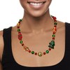 Ross-Simons Italian Multicolored Murano Glass Holiday Bead Necklace in 18kt Gold Over Sterling - 2 of 4