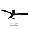 Modern Forms Aviator 3-Blade Smart Flush Mount Ceiling Fan in Matte Black - 3 of 4