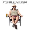 Arceso Adirondack Chairs with Cup Holder, 300lbs Weather Resistant - 3 of 4
