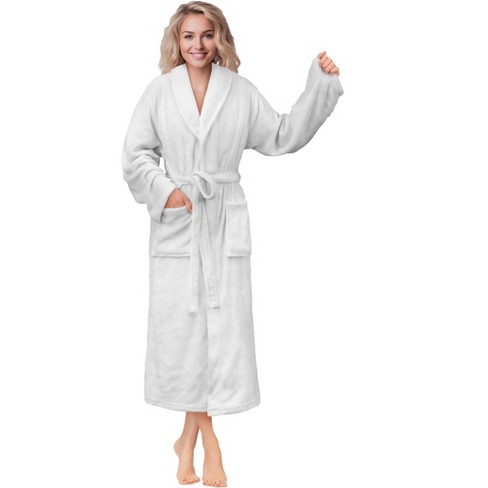 PAVILIA Plush Robe For Women | Buffalo Plaid Red Black Fluffy Soft Bathrobe  | Luxurious Fuzzy Warm Spa Robe, Cozy Fleece Long Robe | 2XL/3XL