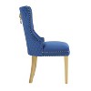 NicBex Set of 2 Dining Chair with Tufted Button Backrest Modern Velvet Fabric Accent Chair with Wood Legs for Kitchen,Living Room - 4 of 4