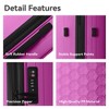 MAYEERTY 3-Piece Luggage Set Lightweight Travel Suitcases with TSA lock & Moulded Corner, Carry on Business Luggages, Rose Pink - 20"/24"/28" - 4 of 4