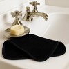 6pc Viscose from Bamboo Day and Night Facial Washcloth Set Black - BedVoyage: Dobby Weave, Moisture-Wicking, OEKO-TEX Certified - 2 of 4