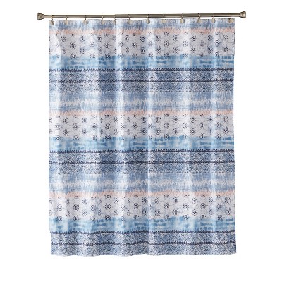 Balinese Shower Curtain Blue - Saturday Knight Ltd.