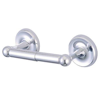 Pedestal Chrome (Grey) Standing Toilet Paper Holder, Kingston Brass