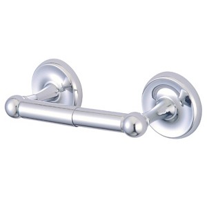 Kingston Brass Toilet Paper Holder Chrome - Kingston Brass: Wall Mounted, Metal, Silver Finish, 2.75"H x 6"L - 1 of 1
