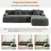 ELJGET 110" Cloud Sectional Couch with L-Shape Chaise, Modern Modular Sofa, Upholstered Couches for Living Room Bedroom, No Assembly Required - 4 of 4