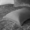 GlasFlength Bedding Sets King Cal King Velvet Comforter Set with Throw Pillow Minimalist Versatile Sleek For Urban Apartments, Gray, - 3 of 4