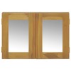 VidaXL Mirror Cabinet 23.6 in.x3.9 in.x15.7 in. Solid Wood Teak - 2 of 4