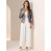 INSPIRE CHIC Women's Notched Lapel Open Front Business Casual Blazer - 3 of 4