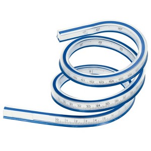 Unique Bargains Flexible Curve Plastic Bendable Markings Ruler for Drawing Sewing - 1 of 4