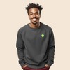Dalix Alien Embroidered Fleece Crewneck Long Sleeve Sweatshirt Mens - 2 of 4