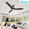 Delta Breez Benicia 52" Ceiling Fan with LED, Remote, Indoor/Outdoor, Ideal for Large Room, Bedroom, Living Room, Modern Farmhouse Decor, Black - image 4 of 4