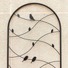 MOEPISY 2 Pack Metal Garden Trellis 71 inch x 19.7 inch Black - 3 of 4