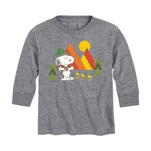 Boys' - Peanuts - Retro Trailblazers Long Sleeve Graphic T-Shirt - 1 of 4