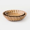 Mela Artisans Hand-Carved Scallop Serenity Bowls- Set of 2 - 2 of 4