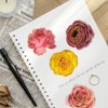 Wrapables PET Floral Stickers with Holographic Outlines for Scrapbooking, Journaling, Water Bottles, Phones, Laptops (Set of 3) - 3 of 4