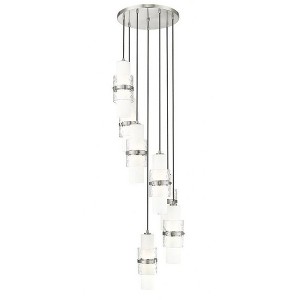 Cayden 7-Light Modern Chandelier - Dimmable, Damp Rated, Steel, 18" Wide, Stunning Design - 1 of 4